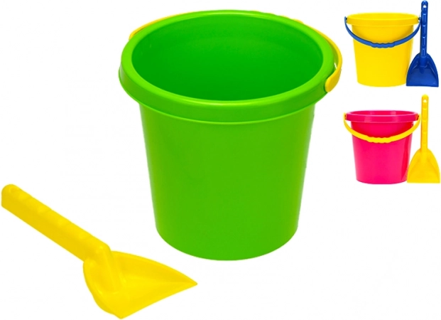 Set da sabbia con secchiello da 17 cm e paletta