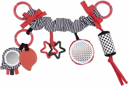 Canpol babies Giocattolo sospeso a contrasto per passeggino/ovetto SENSORY