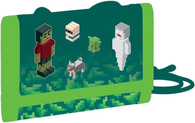 Portafoglio tessile per bambini PLAYWORLD con cordino e chiusura a strappo