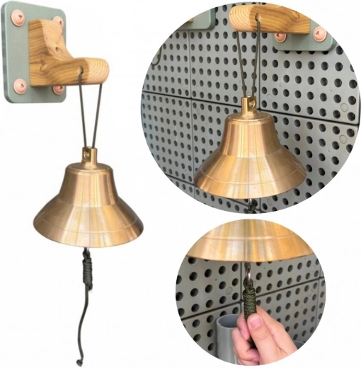 Masterkidz campanello scolastico da parete in bronzo per pannelli STEM