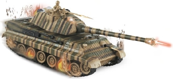 Carro armato RC King Tiger con set da combattimento