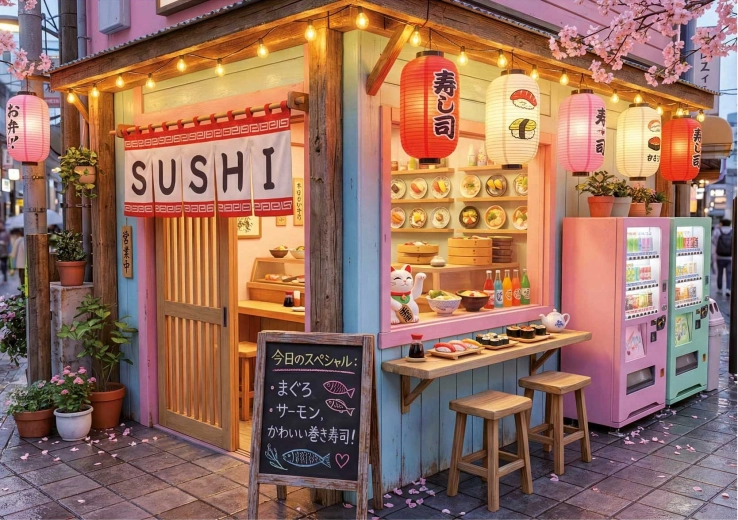 Puzzle EDUCA Sushi Kawaii 1000 pezzi