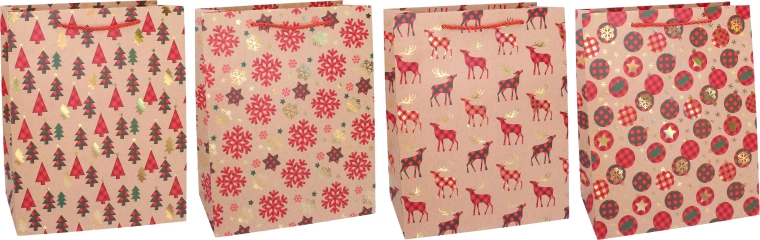 Borsa regalo natalizia S - 1 pezzo