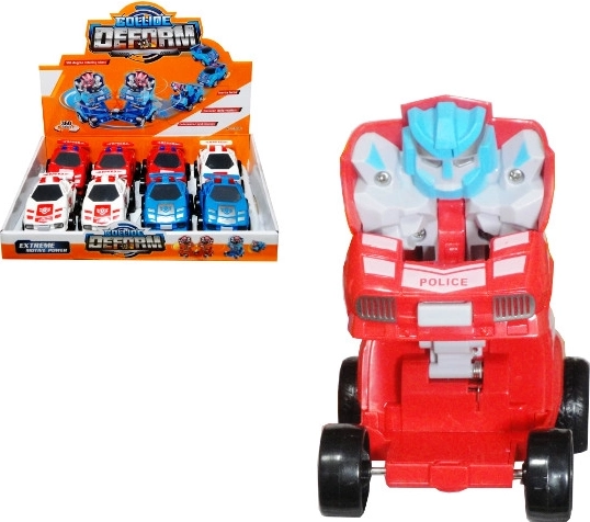 Auto di soccorso che si trasforma in robot – trazione a frizione