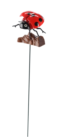 Decorazione da giardino su bastoncino coccinella 50 cm