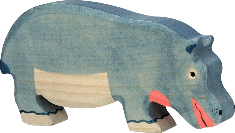 Holztiger ippopotamo mentre mangia - 1 pezzo
