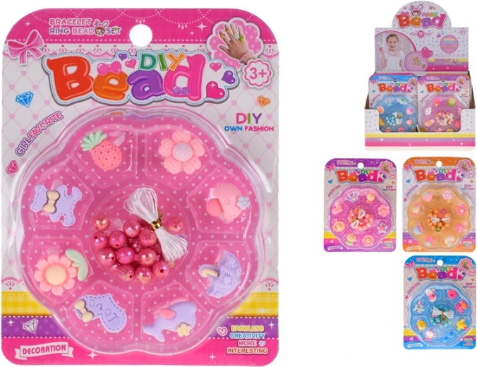 Perline da infilare con anellini – 4 colori, 16 pezzi