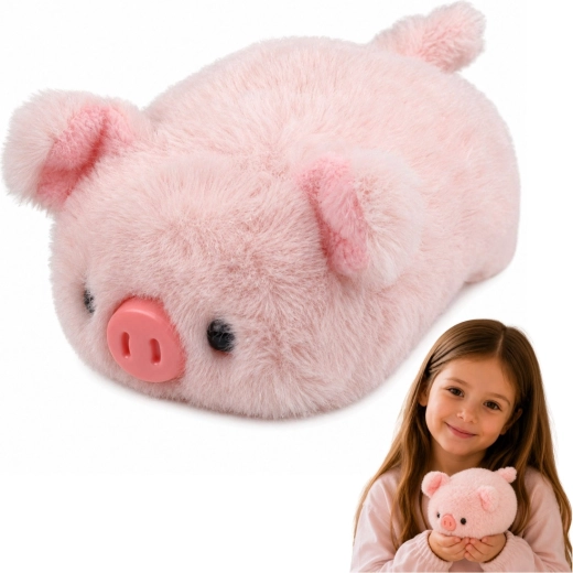 Maialino di peluche rosa 16 cm - 1 pezzo
