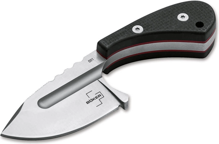 Böker Plus Sigyn – coltello da collo con lama da 5 cm, G10 e fodero Kydex