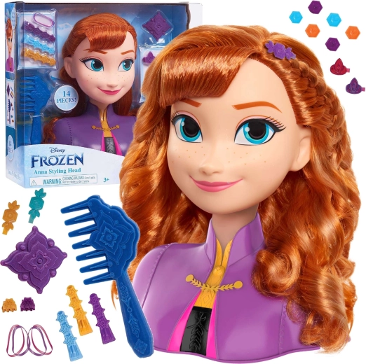 Disney Frozen testa da pettinare della principessa Anna con accessori