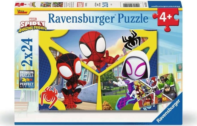Ravensburger Puzzle Spidey 2x24 pezzi