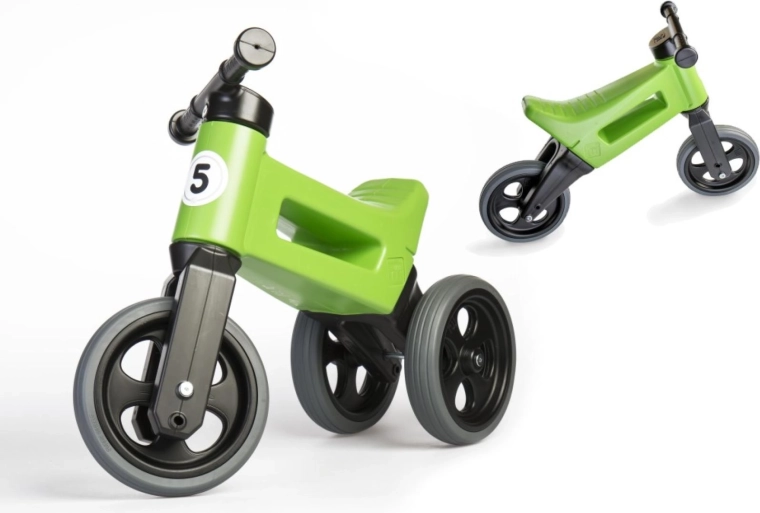 Bicicletta senza pedali Funny Wheels Rider Sport 2in1 per bambini – Verde