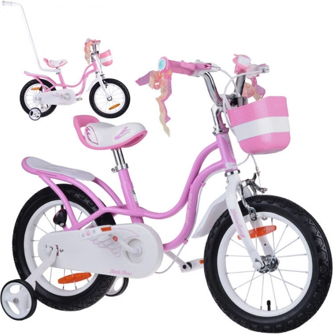 Bicicletta per bambini 14" Little Swan con cestino e rotelle ROYALBABY – Little