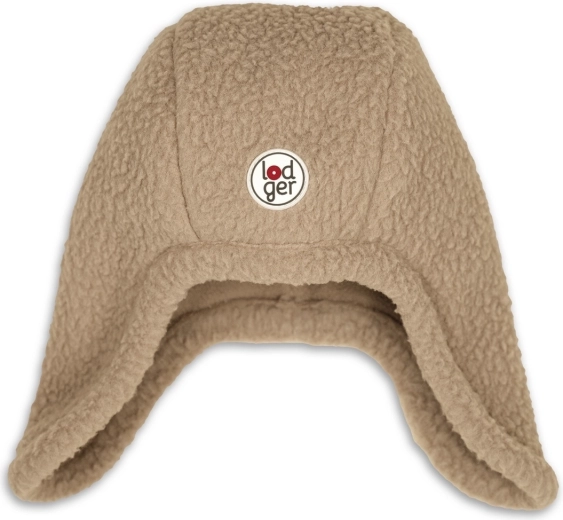 Cappello invernale in pile Lodger Teddy Beige 3–6 mesi