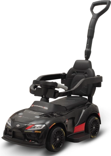 Scooter cavalcabile per bambini con barra guida Toyota Baby Mix nero