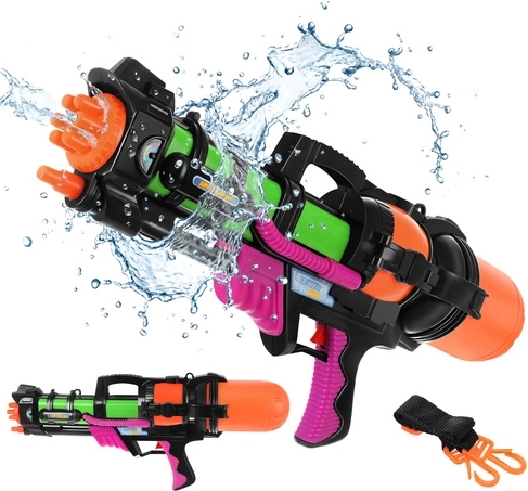 Grande pistola ad acqua 60 cm con serbatoio da 1,25 l e gittata di 6 m
