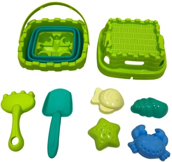 PLEJO secchiello pieghevole con paletta e formine