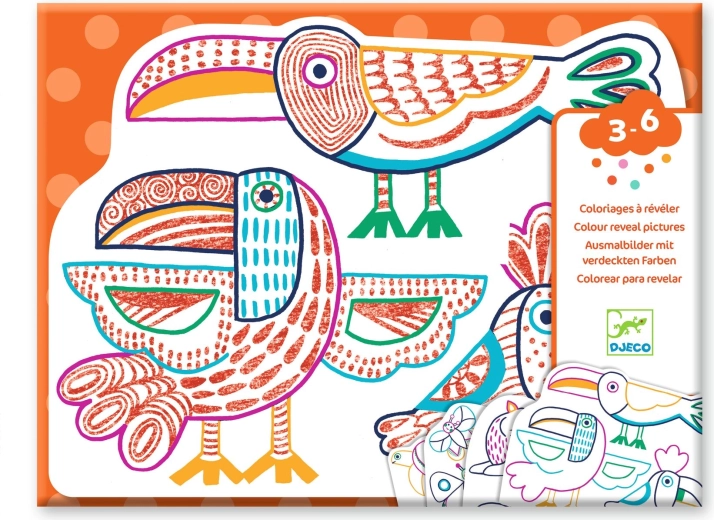 Djeco Colorare magico Tucano e amici