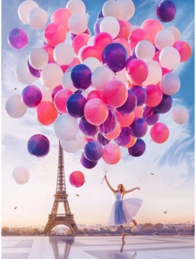 Mosaico di diamanti palloncini colorati 30 × 40 cm - 1 pezzo