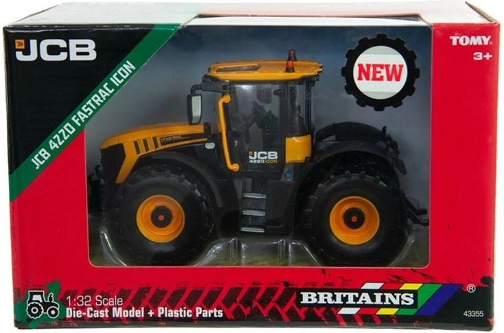 TOMY Britains JCB Fastrac 4220 Icon modello di trattore 1:32