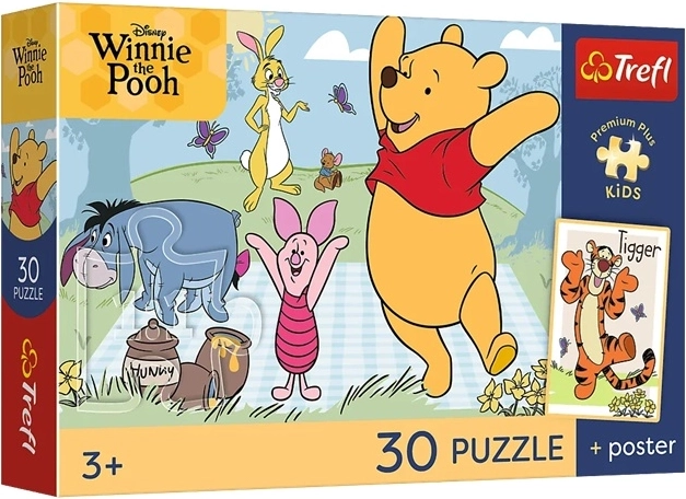 Puzzle Trefl per bambini Kubuś Puchatek "Słodkie chwile" 30 pezzi