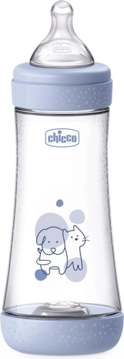Biberon anticolica Chicco Perfect5 300 ml, flusso rapido, per maschietti 4m+