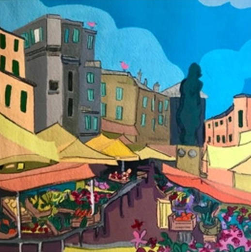 Pittura diamantata Mercato 30 × 40 cm