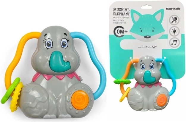 Sonaglio musicale a forma di elefante Milly Mally