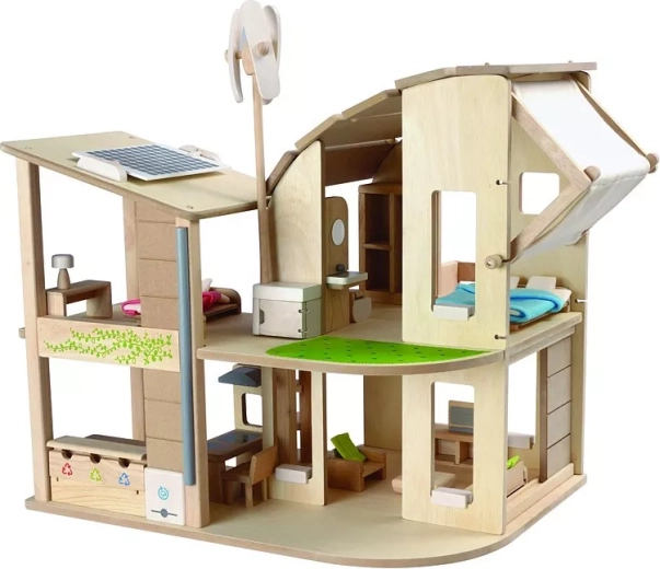 PlanToys casa ecologica per bambole con mobili