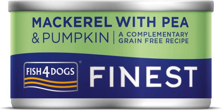 Cibo umido per cani con sgombro, zucca e piselli FISH4DOGS 85 g