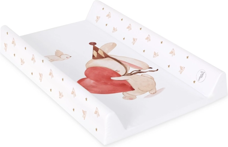 Ceba Baby materassino fasciatoio per lettino con tavola rigida Ultra Light Pierrot 50 × 70 cm