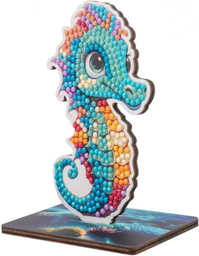 Arte di cristallo Pittura diamante Cavalluccio marino