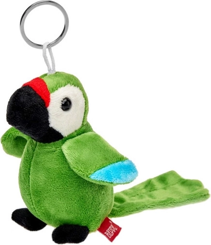 Ciondolo pappagallo ara verde 11 cm