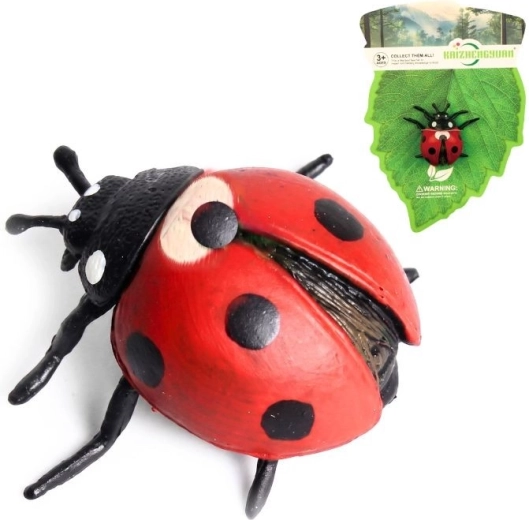 Coccinella a sette punti in plastica 5 cm