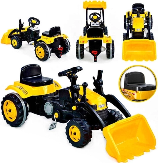 Trattore a pedali Woopie MaxTrac classic con benna anteriore