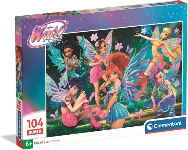 Puzzle Clementoni Super Winx 104 pezzi