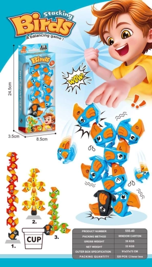 Gioco Torre degli Uccellini – gioco da tavolo di abilità per bambini