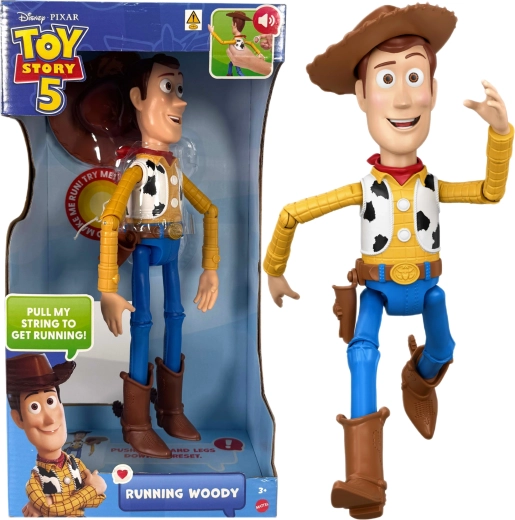 Mattel Disney Toy Story action figure interattiva Woody in corsa 30 cm (versione inglese)