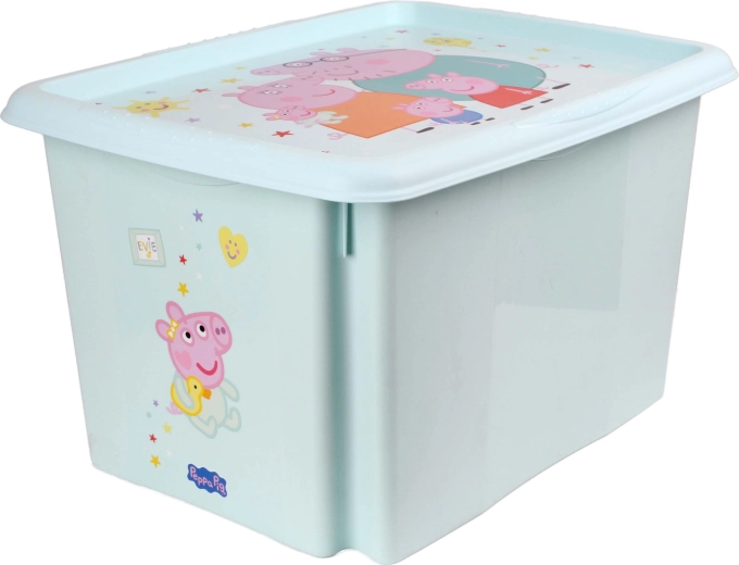 Box contenitore con coperchio Peppa Pig 30 l