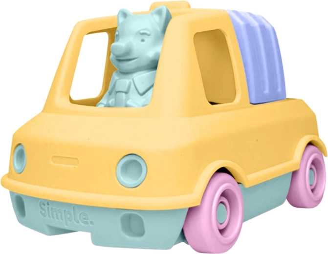 Simple. camion della spazzatura arancione per bambini per sabbia e acqua