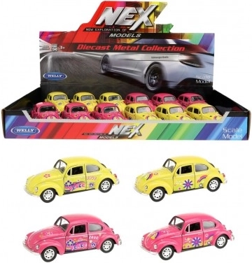 Modello in metallo WELLY VOLKSWAGEN Beetle 1:32 a retrocarica