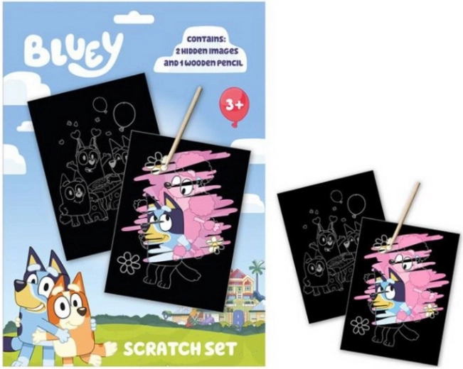 Immagini da grattare BLUEY – set creativo