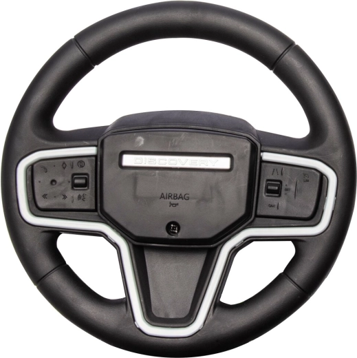 Macchinina cavalcabile per bambini con volante Land Rover Discovery