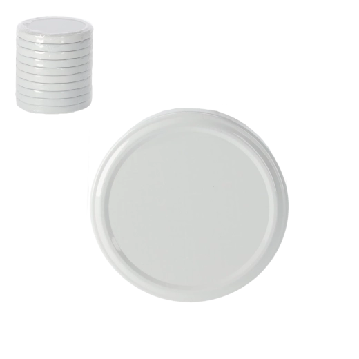 Set di coperchi per barattoli 82 mm, 10 pz, motivi colorati