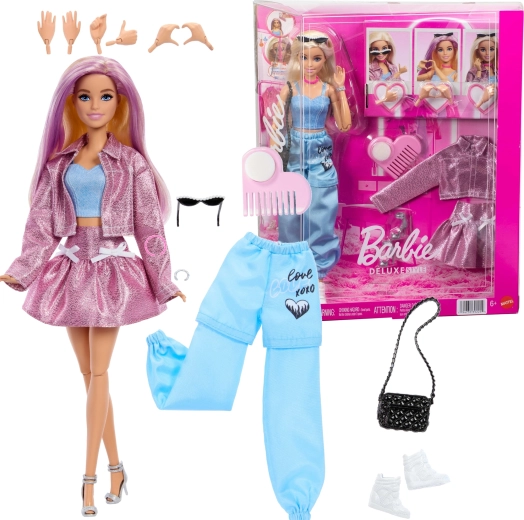 Barbie Deluxe Style set moda deluxe con bambola, abiti e accessori