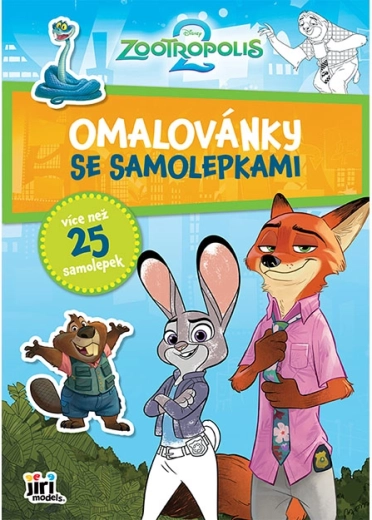 Album da colorare A4 con adesivi Zootropolis - 1 pezzo