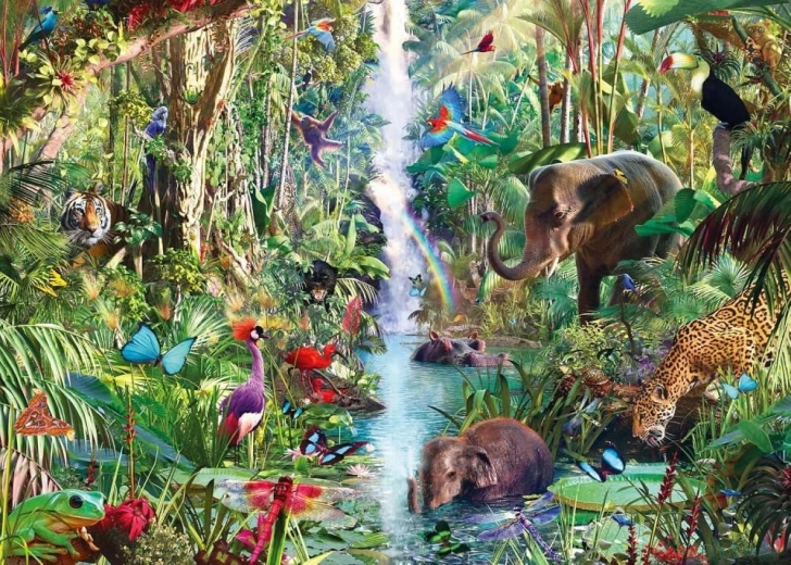 Puzzle Ravensburger Animali nella giungla 9000 pezzi