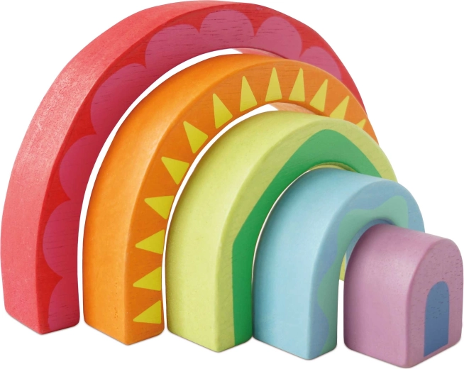 Archi ad arco arcobaleno in legno Montessori Le Toy Van
