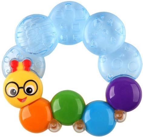 Baby Einstein massaggiagengive riempito d’acqua Teether-pillar blu 3m+