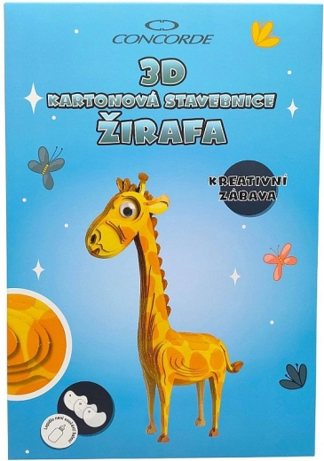 Kit di costruzione in cartone 3D giraffa